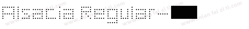 Alsacia Regular字体转换